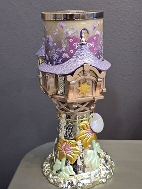 Bath & Body Works Disney Rapunzel Tower + Floral Scented Candle - Purple, Gold